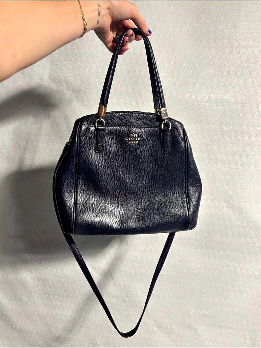 Navy Blue Coach Bag